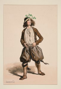 Capraio. Cappello di paglia da Paul Gavarni