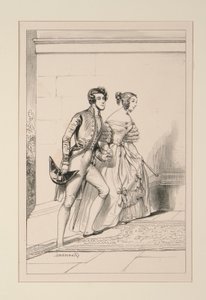 Costume di corte 1837 da Paul Gavarni