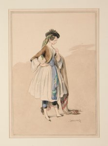 Costume di Gavarni, eseguito da Moreau da Paul Gavarni
