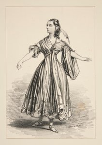 Costume di Mademoiselle Dejazet. Ruolo di L da Paul Gavarni