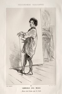 Commercio delle Muse da Paul Gavarni