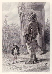 Gulliver incontra il nano alto 30 piedi della Regina che è felice di avere qualcuno a corte più piccolo di lui da tormentare, dall
