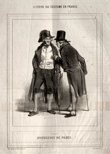 Histoire du Costume en France: Bourgeois de Paris da Paul Gavarni