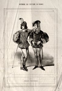 Storia del costume in Francia: Giudici da Paul Gavarni