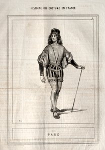 Historique du Costume en France: Pagina, 1843 da Paul Gavarni