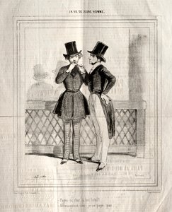 La vita di un giovane uomo, 1842 da Paul Gavarni