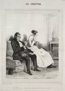 Les Lorettes, 1842 da Paul Gavarni