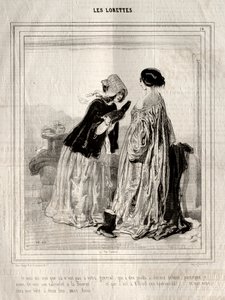 Les Lorettes, 1842 da Paul Gavarni