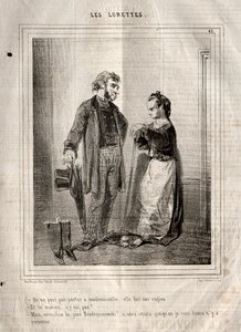 Les Lorettes, 1842 da Paul Gavarni