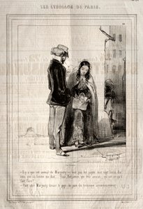 Les Étudiants de Paris, 1842 da Paul Gavarni