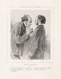 Masques et Visages: Par-ci, Par-la da Paul Gavarni