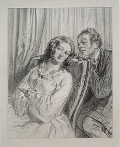 Masques et visages: Par-ci, par-là: Mame Beauminet, ta majesté..., 1857-58 da Paul Gavarni