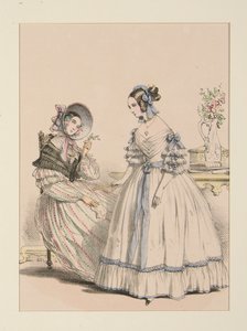 NOVEMBRE 1838. Abito in foulard di pelo di capra a righe perlate da Paul Gavarni