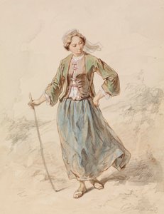 Ragazza contadina da Paul Gavarni