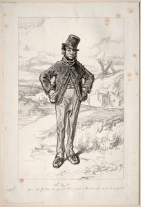 Fisionomie parigine: Il Lunedì, 1857-58 da Paul Gavarni