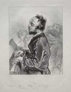Pianoforte, 1853 da Paul Gavarni