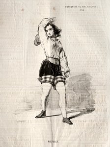 Souvenirs del Bal Chicard: Pistolet, 1843 da Paul Gavarni