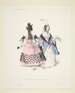Travestimenti originali per i balli del 1834 da Paul Gavarni