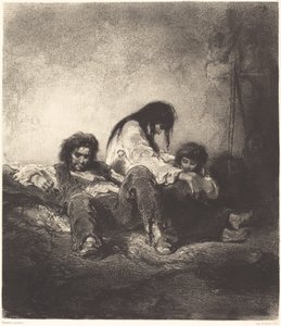 La famiglia povera da Paul Gavarni