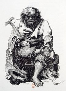 Il mendicante da Paul Gavarni