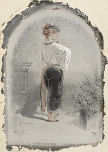 Donna in costume spagnolo da Paul Gavarni