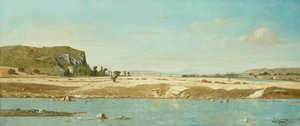 Le rive del fiume Durance a Saint Paul da Paul Guigou