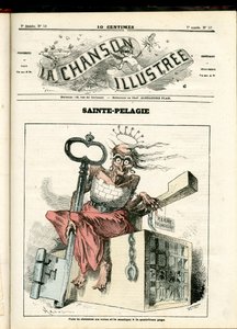 La Chanson illustrée (rivista), numero 52, Satirico a colori: Sainte Pélagie - Repubblicano, Prigioni, Sainte Pélagie - Illustrazione di Hadol da Paul Hadol