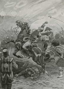 Morte di Sir Edward Pakenham alla Battaglia di New Orleans, 1814 da Paul Hardy