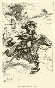 La corsa di Nevison a York (incisione) da Paul Hardy