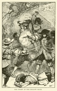 La lotta nella strada cava (incisione) da Paul Hardy
