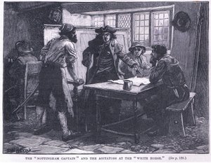 Il capitano di Nottingham e gli agitatori al White Horse, 1817 d.C.