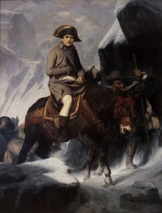 Bonaparte attraversa le Alpi da Paul Delaroche
