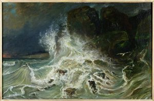 Onde al largo di Granville Point nel Canale, 1853