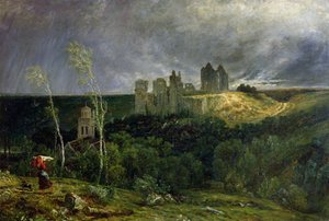 Le rovine del Castello di Pierrefonds, 1861