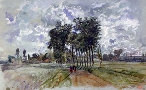 La via per Crécy da Paul Huet