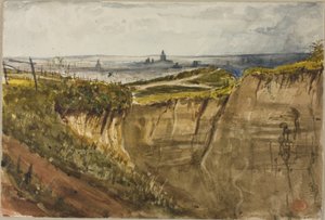 Vista di Parigi, da Meuden da Paul Huet