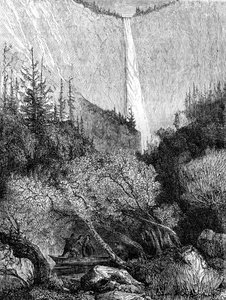 Cascata, Parco Nazionale di Yosemite, California da Paul Huet