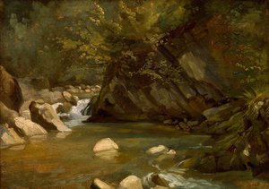 Ruscello nel bosco, ca. 1840 da Paul Huet