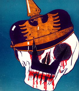 Caricatura del Kaiser Guglielmo, 13 aprile 1916 da Paul Iribe