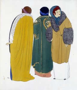 Creazione di Paul Poiret da "Les Dresses de Paul Poiret", disegno di Paul Iribe. 1911 da Paul Iribe
