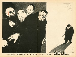 Le Temoin, Satirico in B&N da Paul Iribe