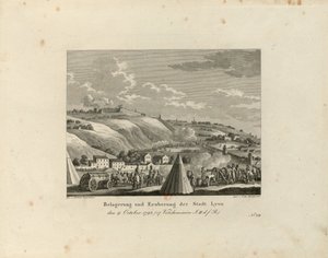 Assedio e presa della città di Lione: 9 ottobre 1793, 1816-1818 da Paul Jacob Laminit