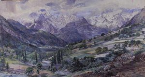 Una vista alpina da Paul Jacob Naftel