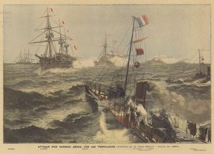 Attacco a una nave ammiraglia da parte di torpediniere da Paul Jobert