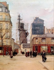 La Libertà che illumina il mondo. La statua della Libertà realizzata da Frederic Auguste Bartholdi (1834-1905) nella fonderia Gayet, rue de Chazelles vicino al Boulevard de Courcelles a Parigi prima di partire per New York nel 1883 da Paul Joseph Victor Dargaud