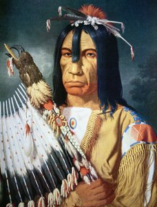 Capo nativo americano del popolo Cree del Canada da Paul Kane