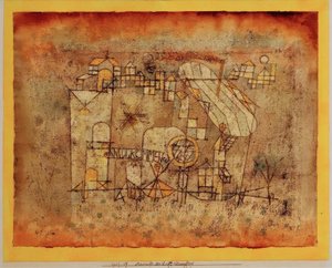 Arrivo del dirigibile da Paul Klee