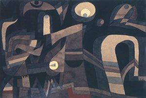 Di notte verde-rosso indiano, cupo, 1921