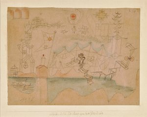 Disegno per il noleggio di barche, 1918 da Paul Klee