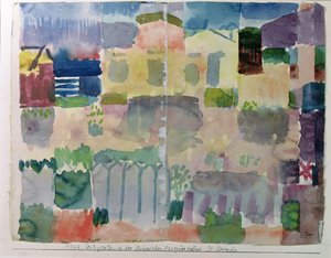 Giardino a Saint-Germain, il quartiere europeo di Tunisi da Paul Klee